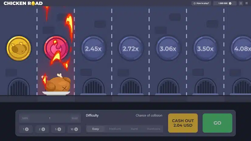 Demo različica igre Chicken Road